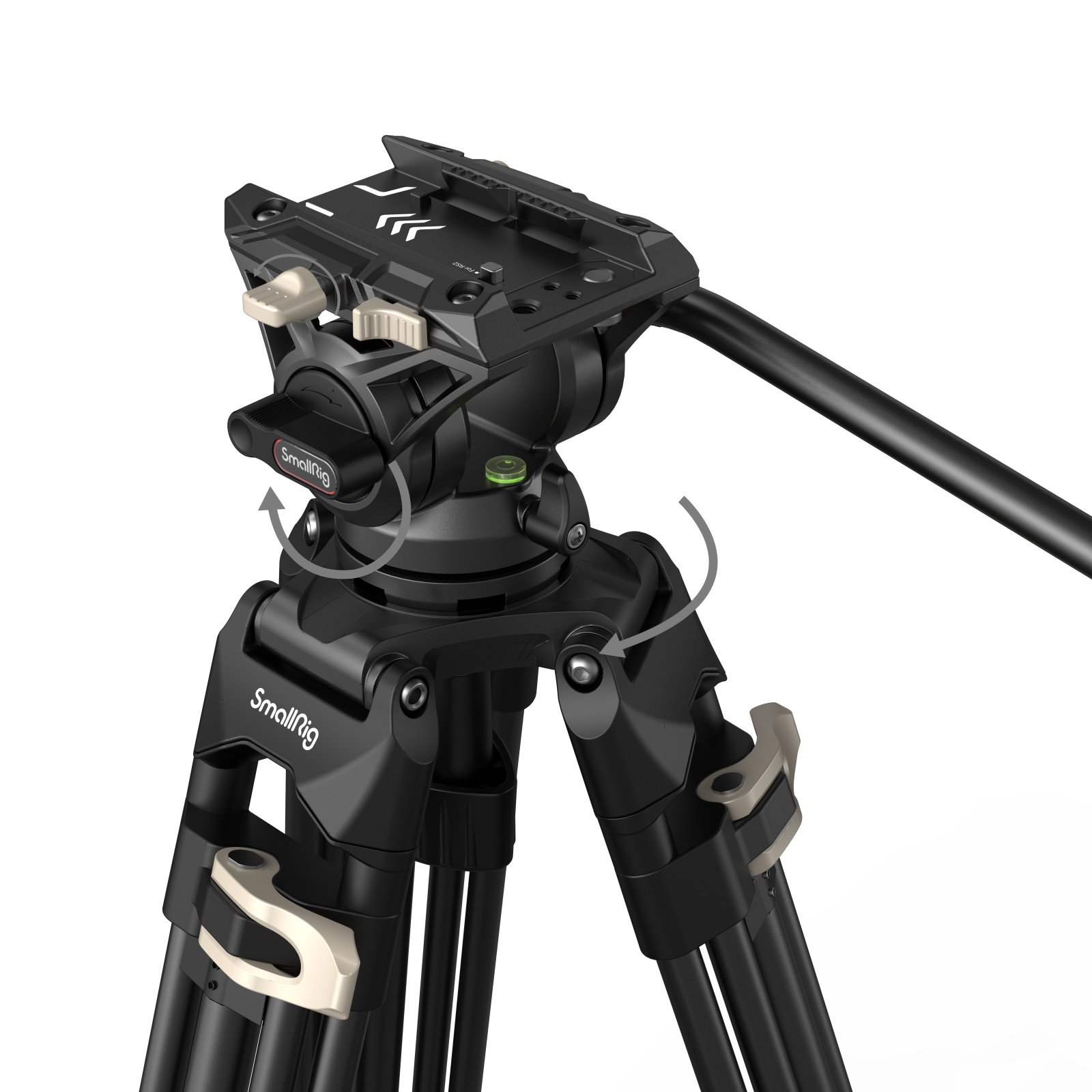 SmallRig 3751B штатив AD-01 с видеоголовой/алюминиевый Heavy-Duty Fluid ...