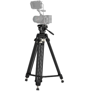 SmallRig 4163 штатив AD-80 с видеоголовой/алюминиевый с клипсами Heavy-Duty Aluminum Alloy Tripod