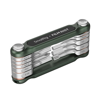 SmallRig x FILM RIOT 4814 Отвертка складная 10-in-1 Folding Wrench Set (Green) 