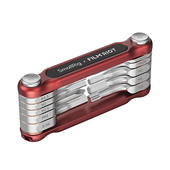 SmallRig x FILM RIOT 4813 Отвертка складная 10-in-1 Folding Wrench Set (Red) 