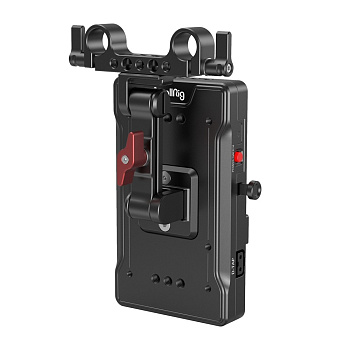 SmallRig 3204B Адаптер крепления аккумулятора V Mount Battery Adapter Plate with Dual 15mm Rod Clamp