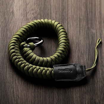 SmallRig 5054 Кистевой ремень для камеры Universal Braided Wristband (зеленый) 