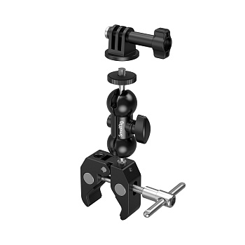 SmallRig 1138B Универсальный держатель-струбцина для экшн-камер Crab-Shaped Clamp Kit 